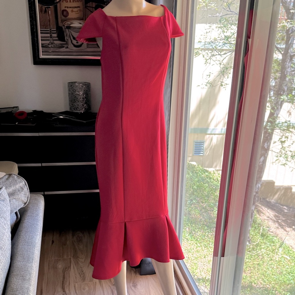 Red dress by Monroe midnight velvet. Size medium.  P6